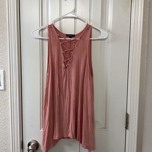 Pink Tank with adjustable front